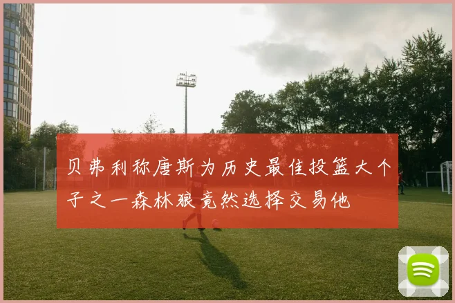 贝弗利称唐斯为历史最佳投篮大个子之一森林狼竟然选择交易他